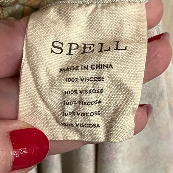 SPELL BELLADONNA MIDI SLIP DRESS S SMALL FLORAL - Picture 7 of 16